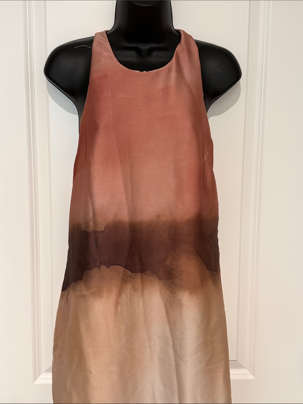 Mango Selection Gradient Watercolor Halter Long Dress - Picture 2 of 10